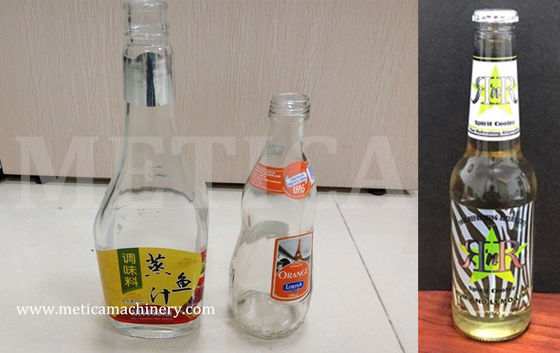50hz 2kw Sauce Glass Bottle Labeling Machine 1500bph -3000bph