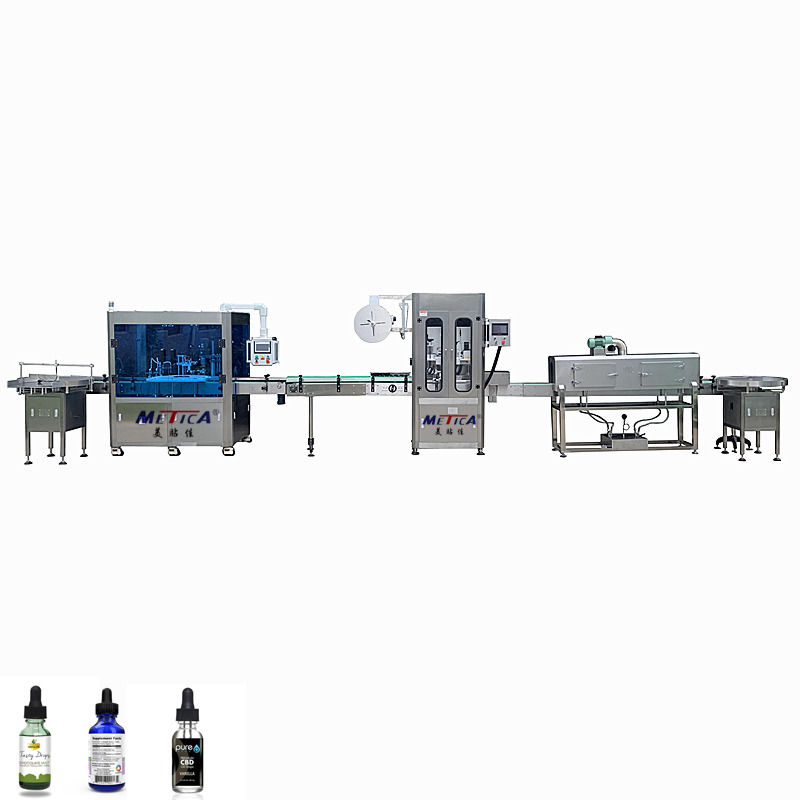 1500~3000bphのスピードの自動ボトル詰め機 サーボ+ピストン詰めとマルチキャップ互換性