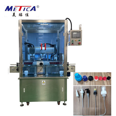 METICAの線形瓶おおう機械自動びんのふた締め機機械3000bph-6000bph